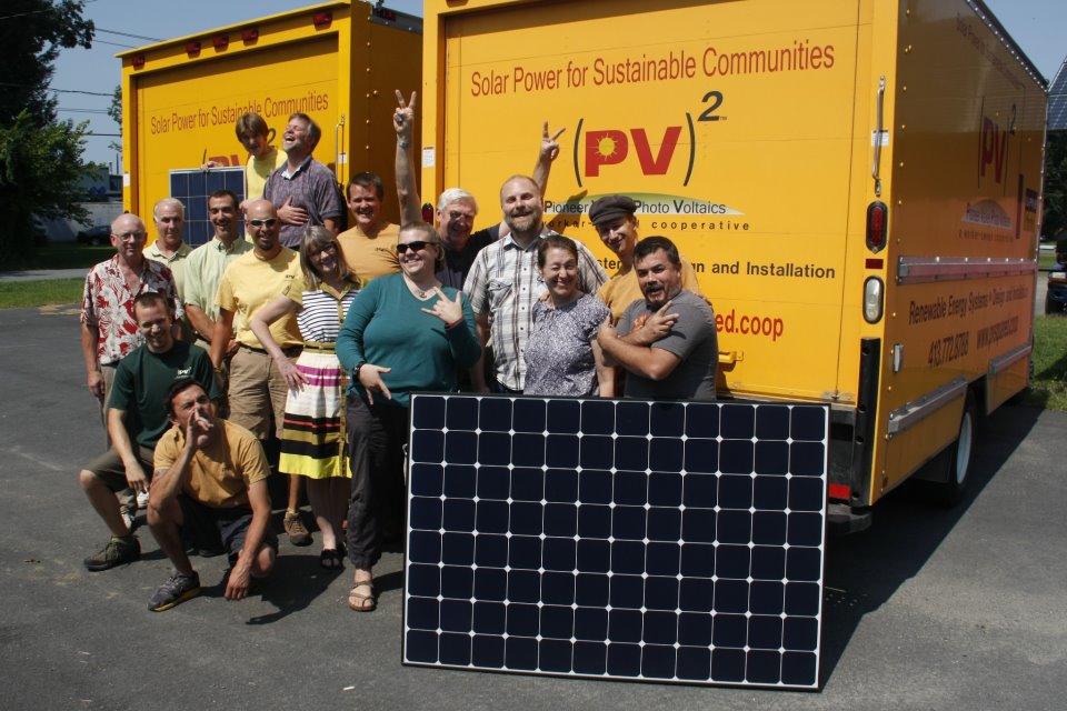 Worker-owners of Pioneer Valley Photo Voltiacs.