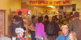 Customers inside one of the Arizmendi Bakeries.
