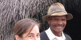 Jessie Myszka of Equal Exchange and Hendrik Hesselman of Heiveld Co-op in South Africa.
