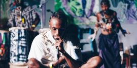 Bryce Detroit on stage.
