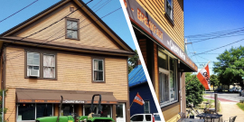 Exterior of the Chubby Muffin Cafe.