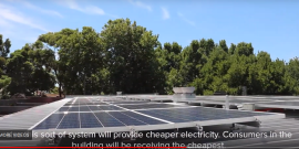 Solar array at Stucco Housing Co-operative