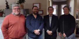 John (left) with Sam Green (Co-Executive Director, NWCDC), Soichiro Maeyama, (Fukuyama City University), and Diane Gasaway (former Executive Director of NWCDC).
