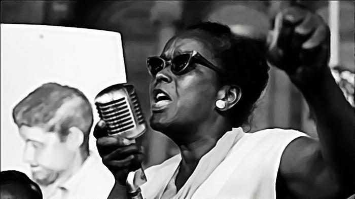 Ella Jo Baker at the mic.