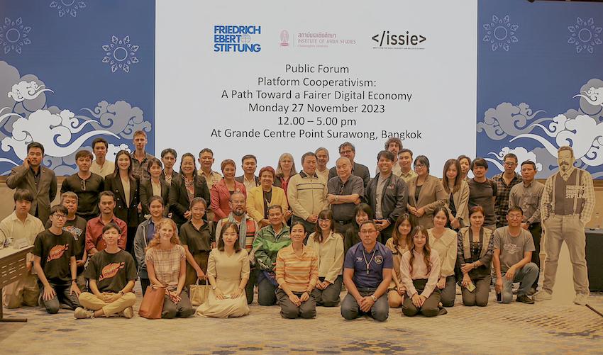 Participants at the Public Forum on Platform Cooperativism in Bangkok
