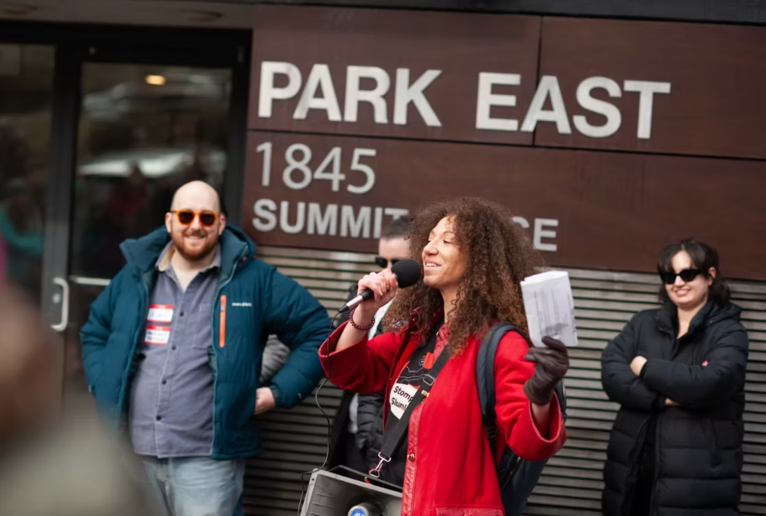 Damiana, Park East neighbor and volunteer. Photo by Julia Keane @juliakeanephoto.