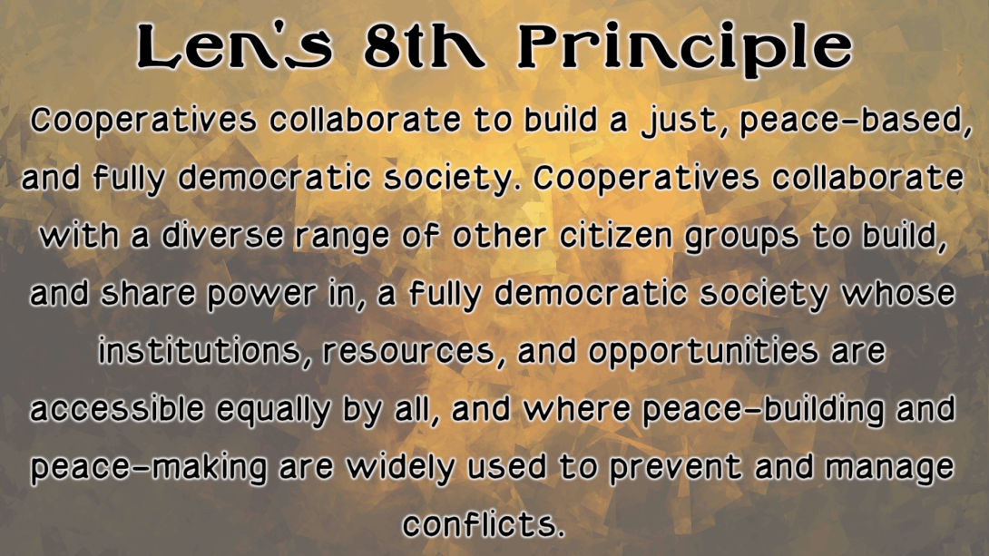 Len's 8th Principle (proposed)