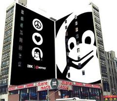 Linux, Tux the Penguin, as IBM ad (image by Paulo Massa)