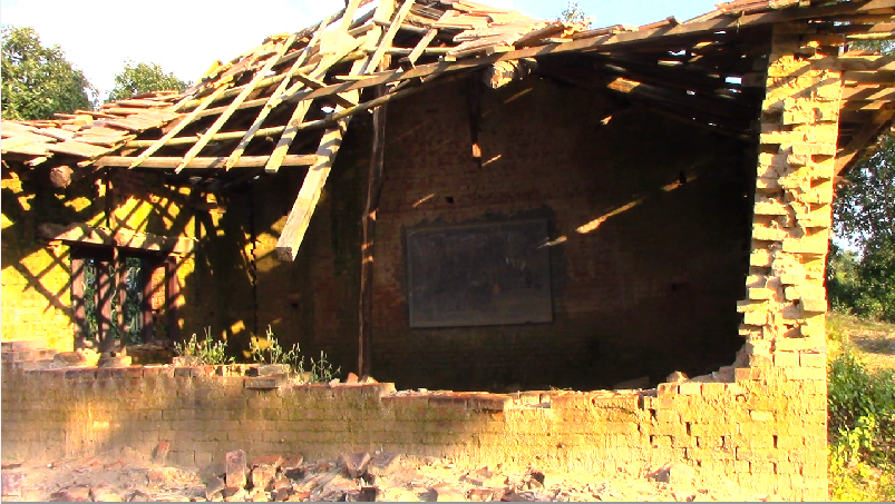 Damage to the Mahankal Chautari School.