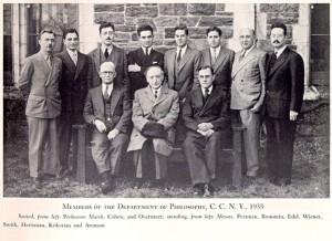 CCNY Philosophy Department, of which Abraham Edel was a part.