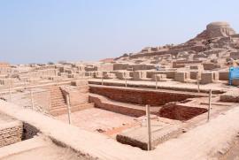 The Great Bath at Mohenjo-Daro excavation, in Pakistan.