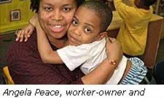 Angela Peace, worker-owner and lead teacher at Childspace Too Day Care.