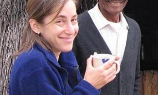 Jessie Myszka of Equal Exchange and Hendrik Hesselman of Heiveld Co-op in South Africa.