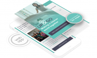 advertising image for Up & Go platform co-op.