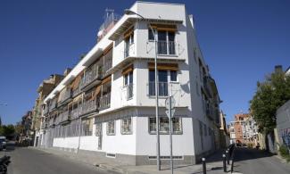 Entrepatios, pictured here, is the first eco-social housing cooperative in Madrid. Credit: Álvaro Minguito