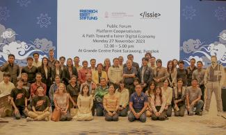 Participants at the Public Forum on Platform Cooperativism in Bangkok