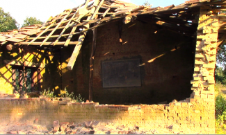 Damage to the Mahankal Chautari School.
