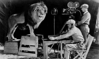 Leo the Lion. <a href="https://en.wikipedia.org/wiki/Leo_the_Lion_%28MGM%29#/media/File:Leo_the_MGM_lion_1928.jpg" target="_blank">Public Domain</a>.