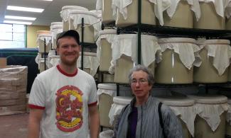 Sam Dibble of the Artisan Beverage Co-operative and Maggie Cohn of CFNE